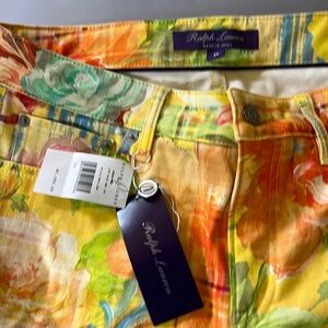 Purple label multi colored 5 pocket pants, hand painted